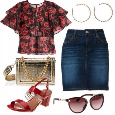 Outfits con shops blusa floreada