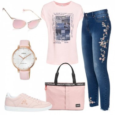 Outfit Camiseta Rosa Con diseños Mujer: 8 Outfit Mujer | Bantoa