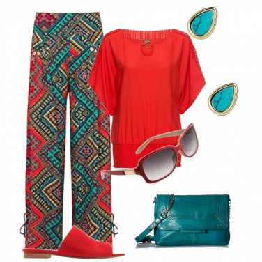 Outfit Sandalias Rojo Un solo color Mujer: 6 Outfit Mujer | Bantoa