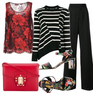Outfit Il rosso che accende
