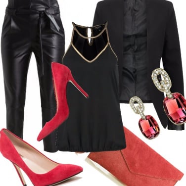 Outfit Chic in pelle