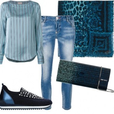 Outfit Sfumature di blu