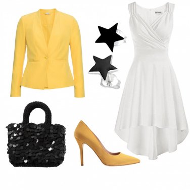 Outfit Zapatos de tacón Amarillo Mujer: 9 Outfit Mujer | Bantoa