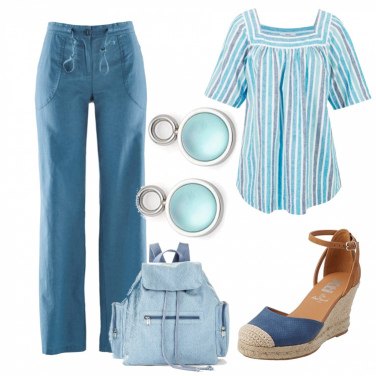 Outfit Zapatos de tacón Azul Mujer: 9 Outfit Mujer | Bantoa