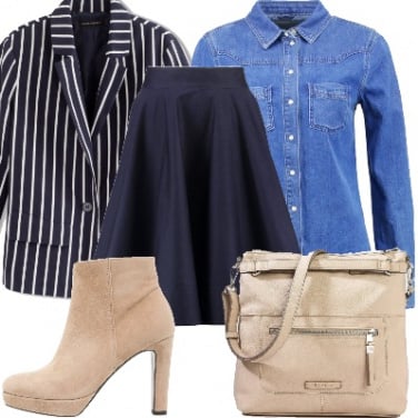 Outfit Meeting in middenim