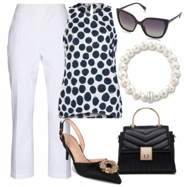 Outfit Top A pois Donna: 1 Outfit Donna | Bantoa