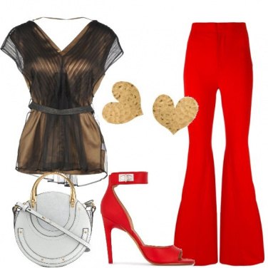 Outfit Party in rosso