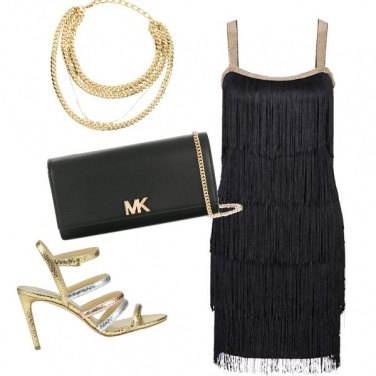 Outfit Il tubino nero anni \'20