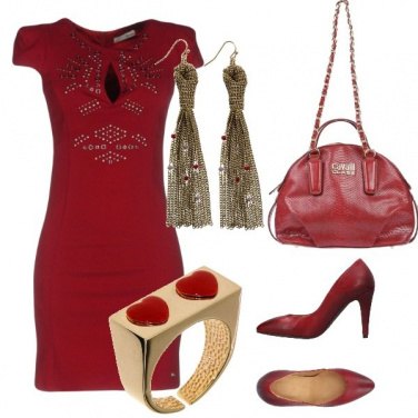 Outfit Stasera in rosso