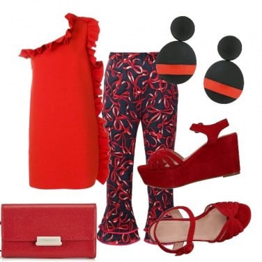 Outfit Rosso flamenco
