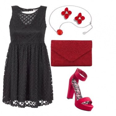 Outfit Rosso Nero