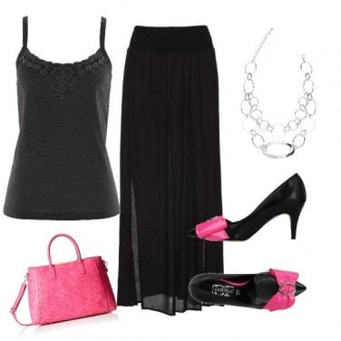 Outfit Pink and black