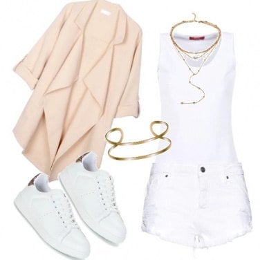 Outfit White&gold