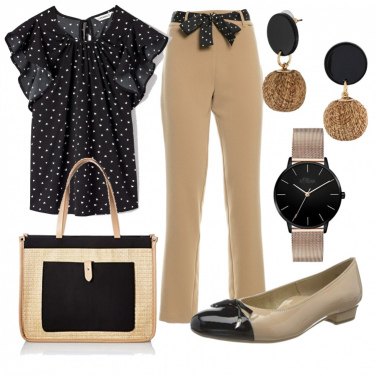Outfit Pantaloni A pois Donna: 2 Outfit Donna | Bantoa