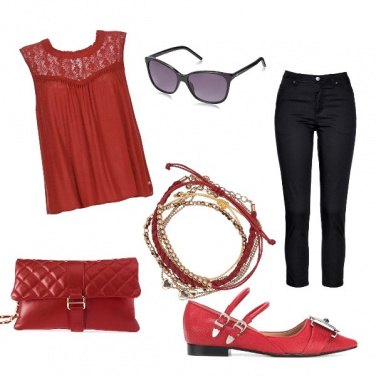 Outfit Red is chick