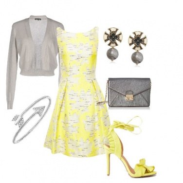 Outfit Yellow and grey