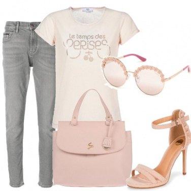 Outfit Saldi in rosa