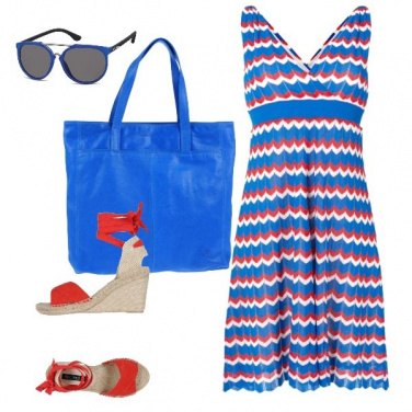 Outfit Tricolore estivo superscontato