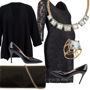 Outfit Total black per mamma in attesa