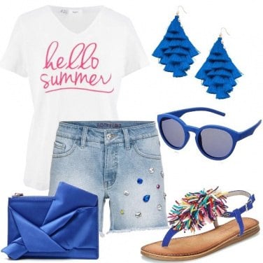 Outfit Blu elettrico