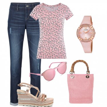 Outfit Camiseta Rosa Mujer: 17 Outfit Mujer | Bantoa