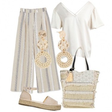 Outfit Pantaloni A righe Donna: 23 Outfit Donna | Bantoa
