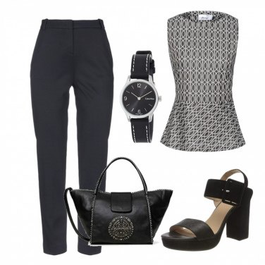 Outfit Sandalias de tacón Negro Mujer: 48 Outfit Mujer | Bantoa