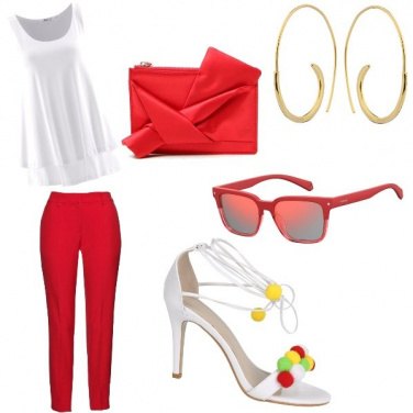 Outfit Rouge et blanc