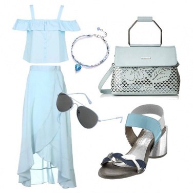 Outfit Azzurro trendy