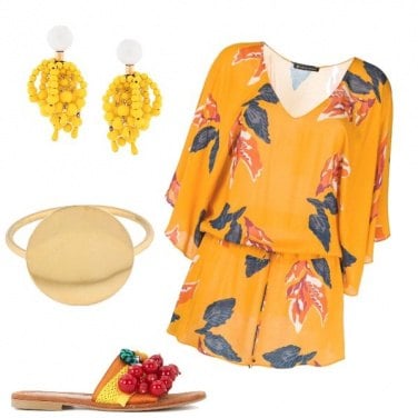 Outfit Yellow party