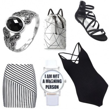 Outfit black or white