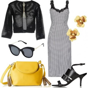 Outfit Tubino in Vichy per l\'ufficio