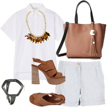 Outfit Colori naturali e cuoio