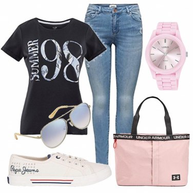 Outfit Sneakers Blanco Mujer: 46 Outfit Mujer | Bantoa