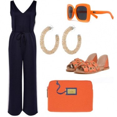 Outfit La tuta blu che si illumina