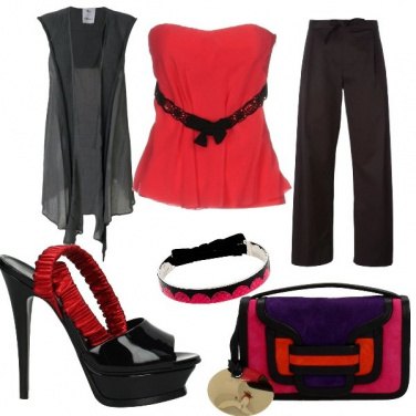 Outfit Rosso e nero