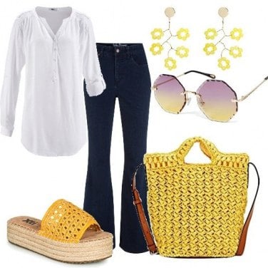 Outfit Jeans a zampa Donna: 15 Outfit Donna | Bantoa