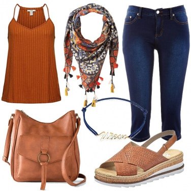Outfit Sandalias de tacón Marrón Mujer: 8 Outfit Mujer | Bantoa