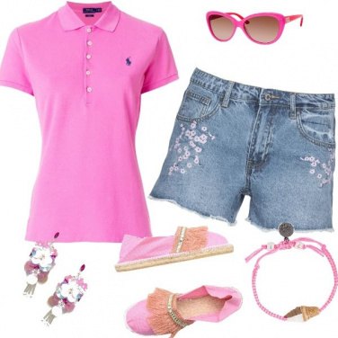 Outfit Fiori rosa fiori di pesco
