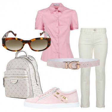 Outfit Sneakers Rosa Tinta unita Donna: 1 Outfit Donna | Bantoa