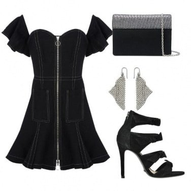 Outfit Total black per un appuntamento