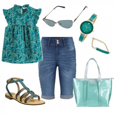 Outfit Sandalias Azul Mujer: 72 Outfit Mujer | Bantoa
