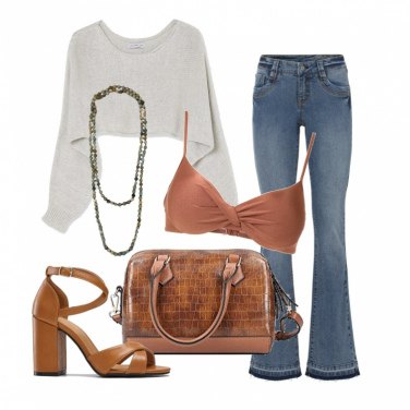 Outfit Jeans a zampa Donna: 15 Outfit Donna | Bantoa