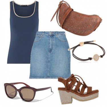 Outfit Sandalias romanas Un solo color Mujer: 15 Outfit Mujer | Bantoa