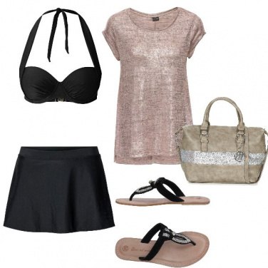 Outfit Gonna da bagno a mare e a cena