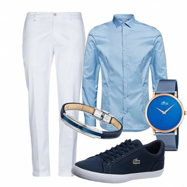 Outfit Camisas Azul Hombre: 7 Outfit Hombre | Bantoa