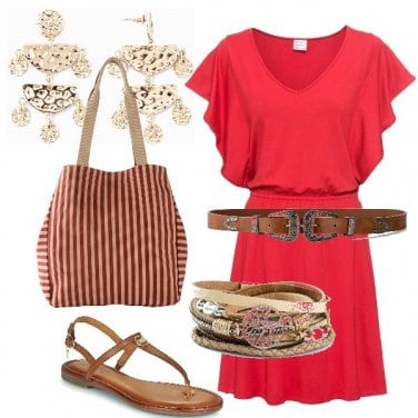 Outfit Vestiti Rosso Donna: 41 Outfit Donna | Bantoa