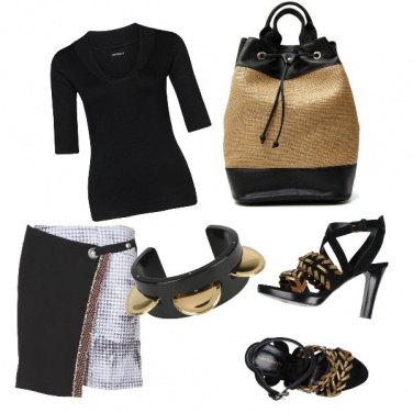 Outfit CMPS Mezzamanica black per essere rock