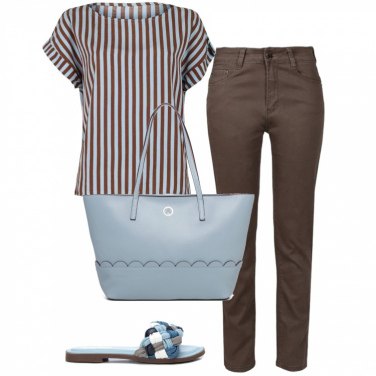 Outfit Pantaloni Marrone Donna: 38 Outfit Donna | Bantoa