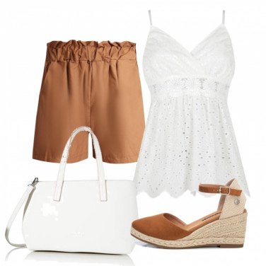 Outfit Pantaloni corti Marrone Donna: 1 Outfit Donna | Bantoa